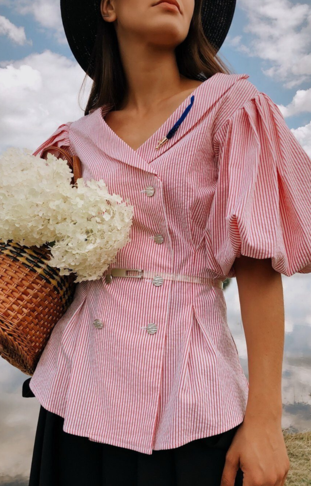 Блуза "Arno Red" Stripe